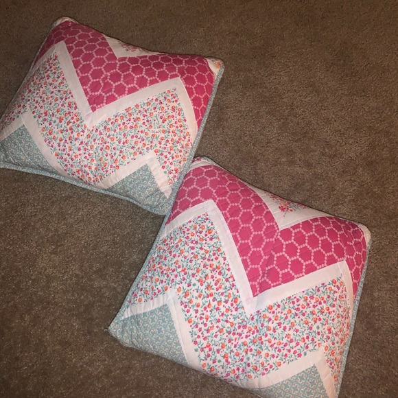 Laura Ashley Other - Laura Ashley Chevron Pillows